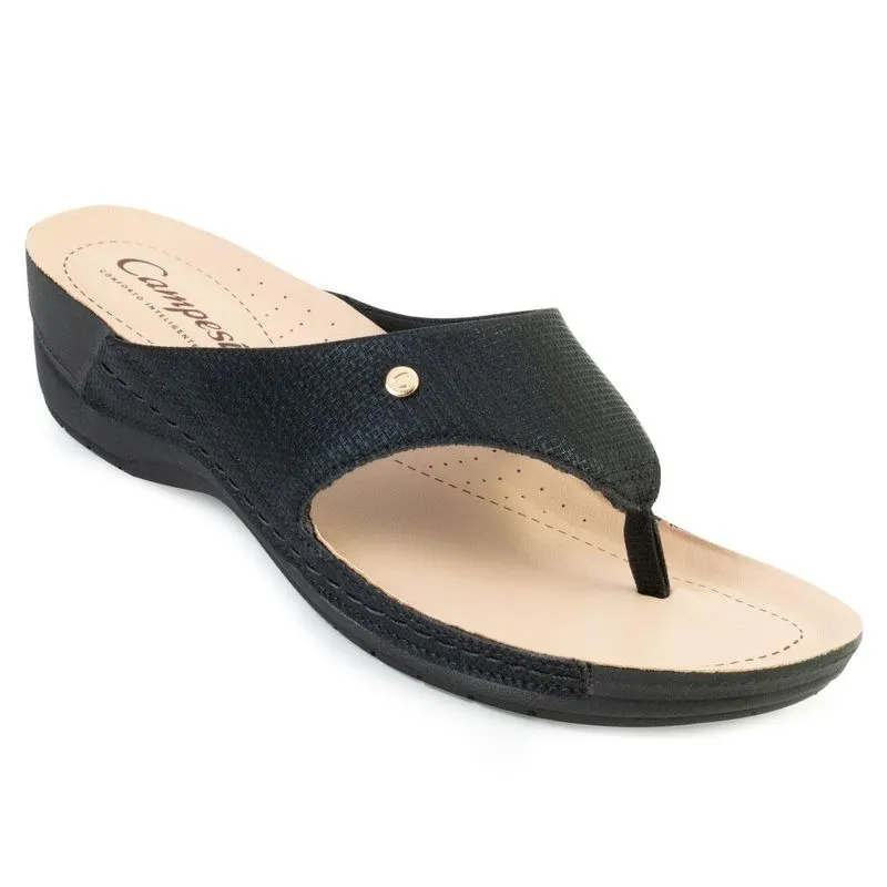 Tamanco Anabela Campesi CP22-L9002 41 / Preto/Bege