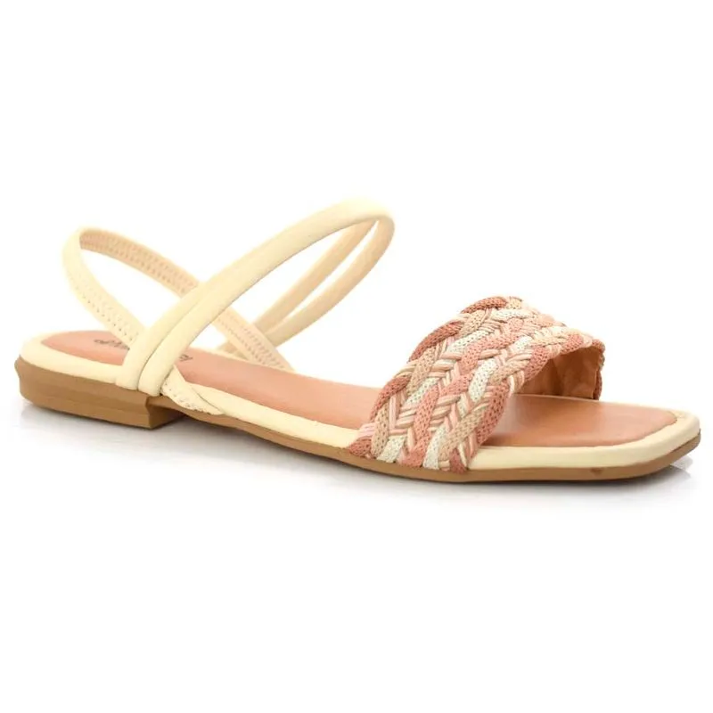 Sandália Rasteira Feminina Mississipi Off White Q8301 37