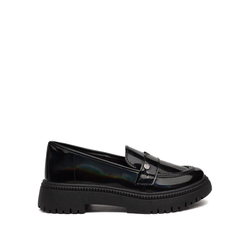 Sapato Mocassim Infantil Pink Cats Verniz Preto - 30