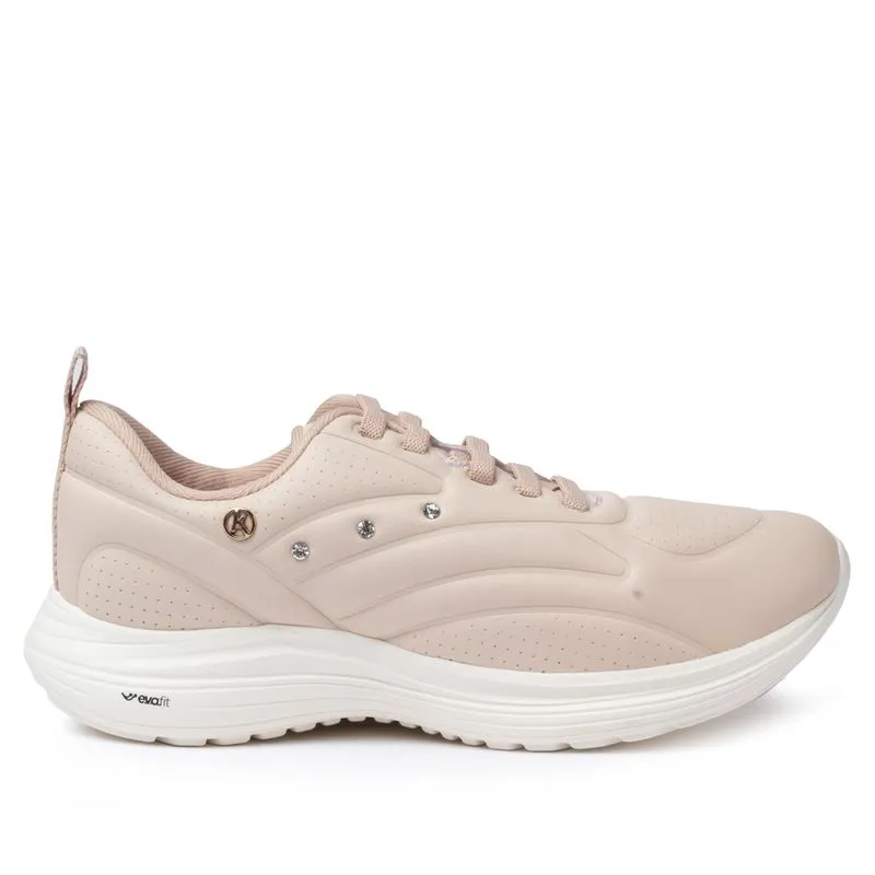 Tênis Feminino Kolosh Sport com Strass Bege - 35