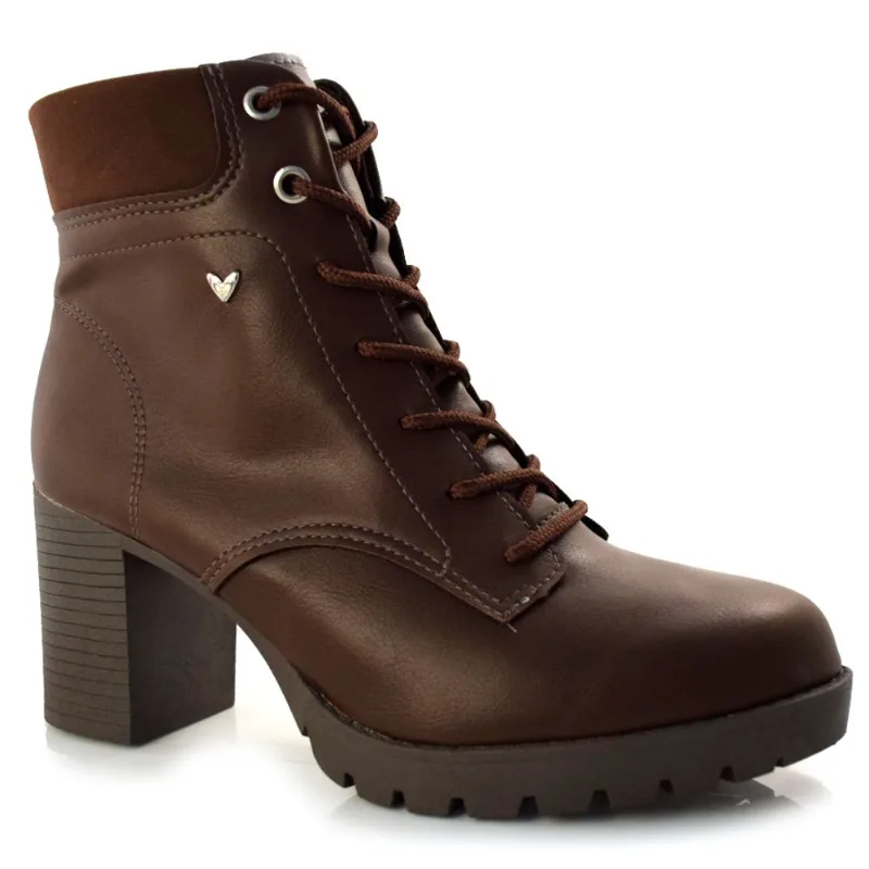 Coturno Feminino com Salto Bloco Mississipi Marrom Q7835 36