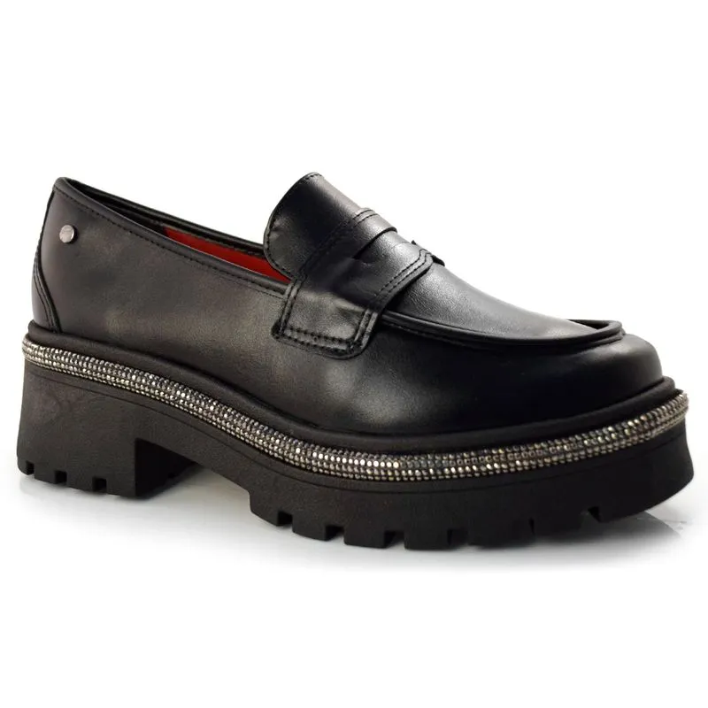 Mocassim Tratorado Feminino Tanara Preto T7421 39