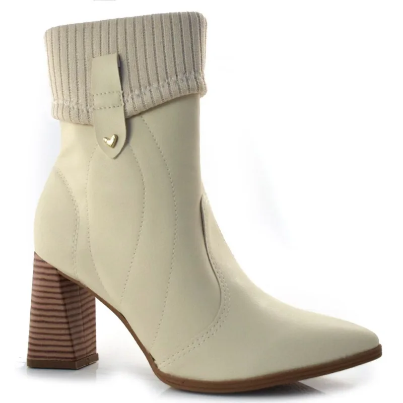 Ankle Boots Feminino Mississipi Off White Q8502 39