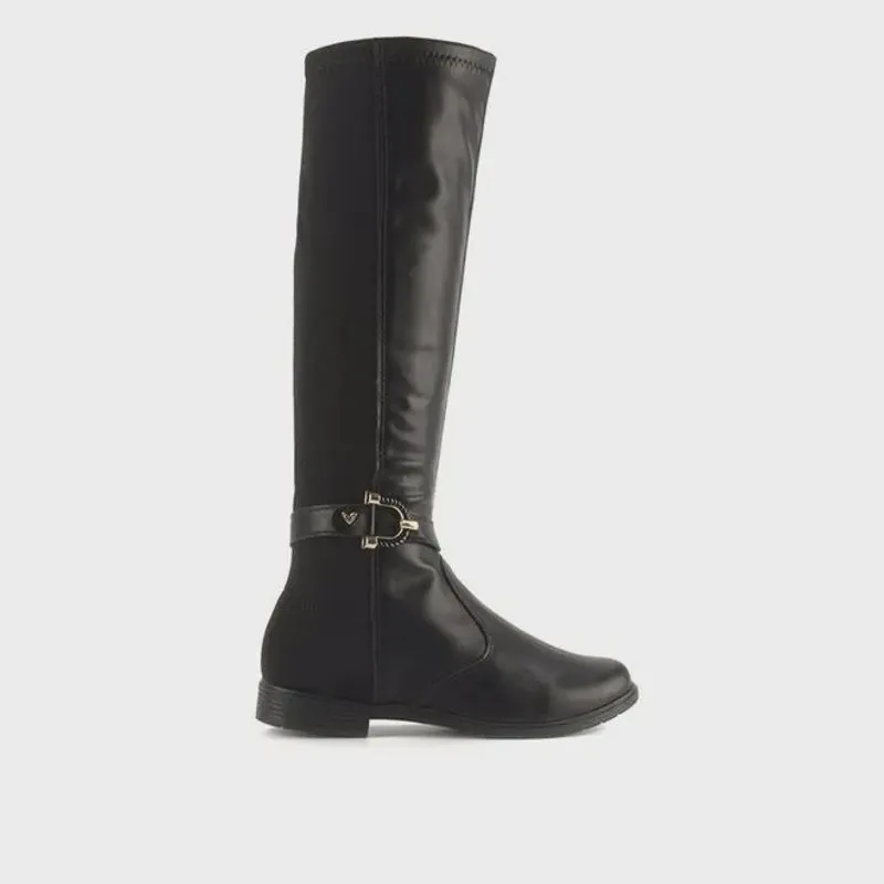 Bota Feminina Mississipi Cano Alto Montaria Preto
