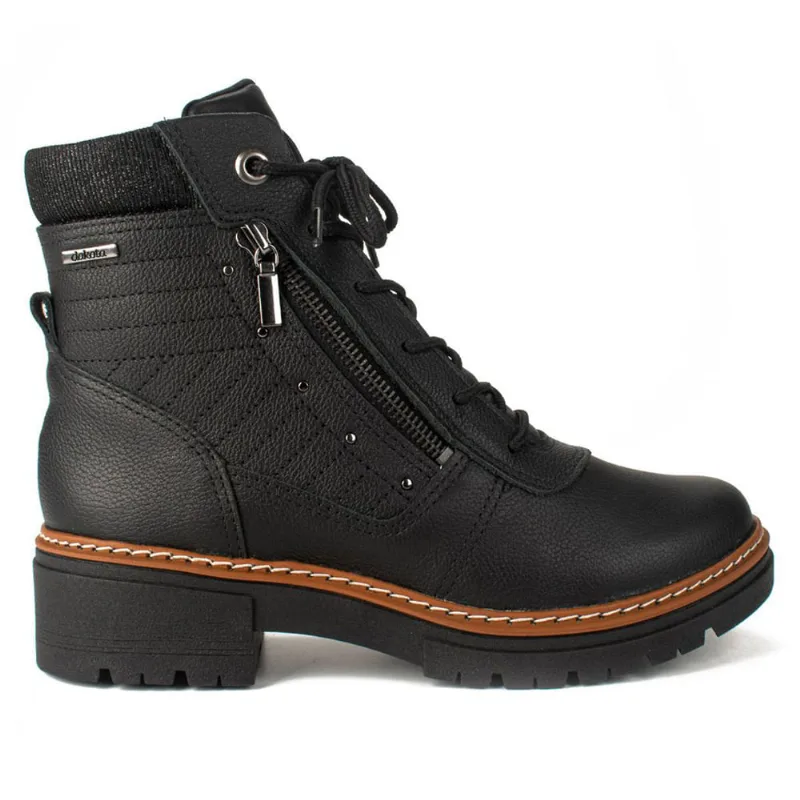 Bota Feminina Dakota Coturno de Couro Preto - 37