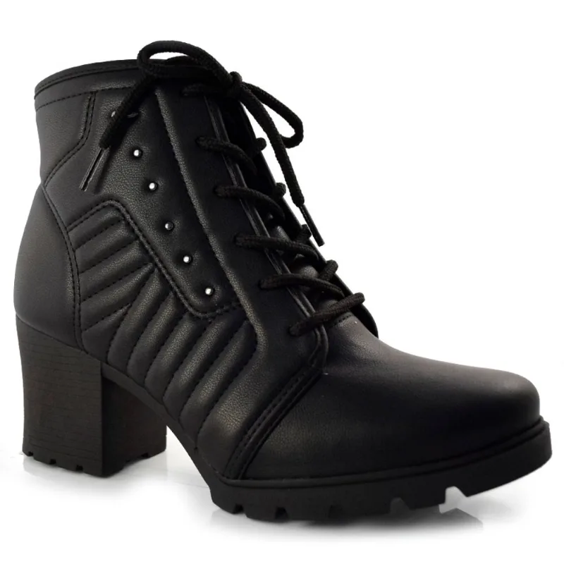 Coturno Feminino com Salto Bloco Dakota Preto G5662 35