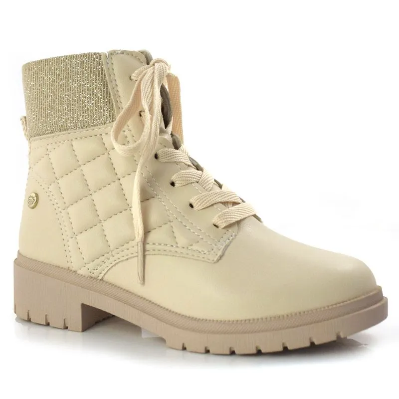 Coturno Infantil Pink Cats do 28 ao 35 Off White V3351 29