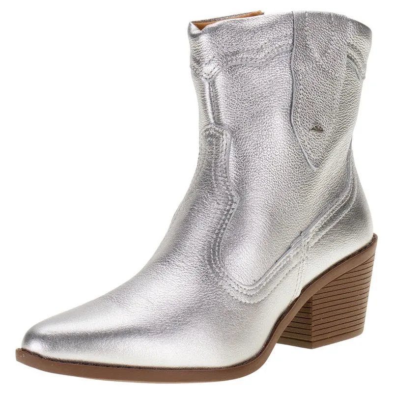 Bota Feminina Country Cano Baixo Dakota G6021 PRATA 36