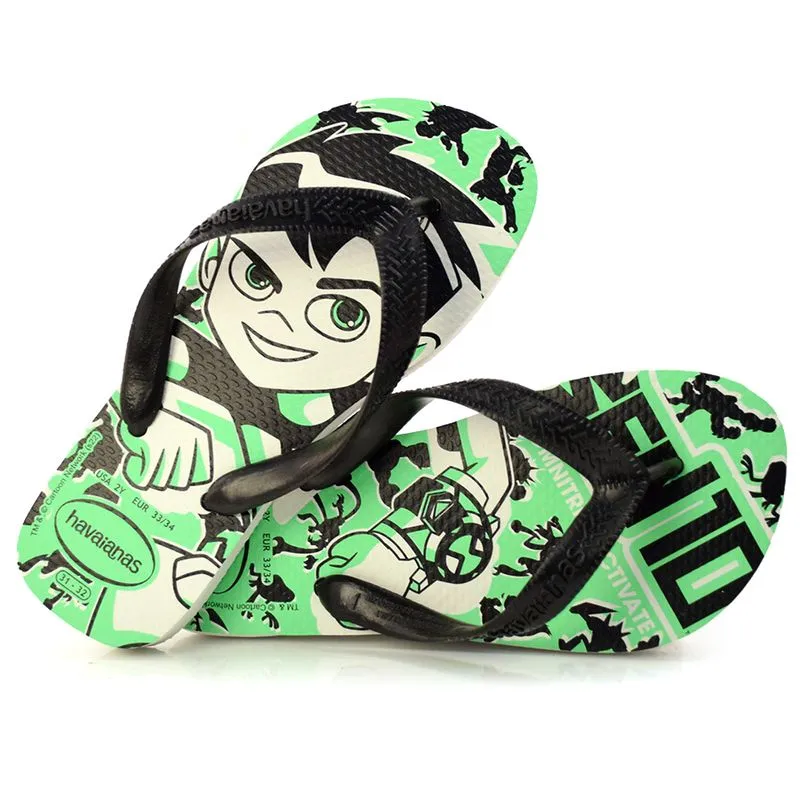 Chinelo Infantil Havaianas Ben 10 Branco 4146091 33/34