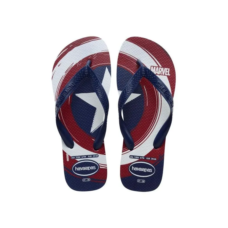Sandália Havaianas Top Marvel Marinho/Marinho 45/46 Sand?lia Havaianas Top Marvel Marinho/Marinho 45/46