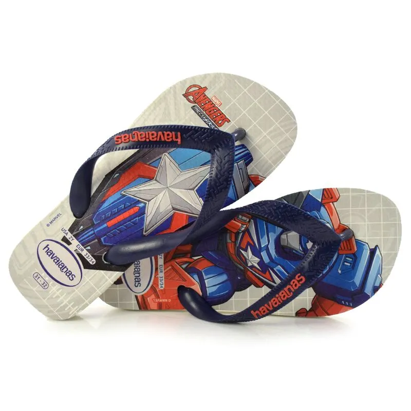Chinelo Infantil Havaianas Top Marvel Branco 4148300 31/32