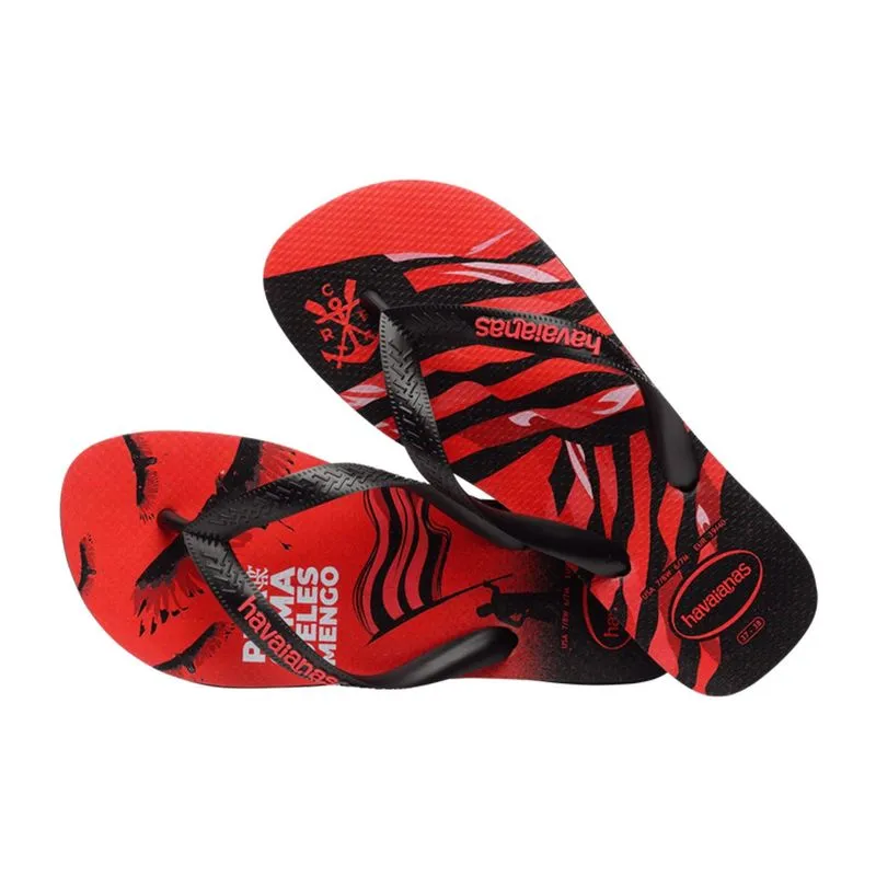 Chinelo Infantil Havaianas Top Times Flamengo Jr 25 / Preto