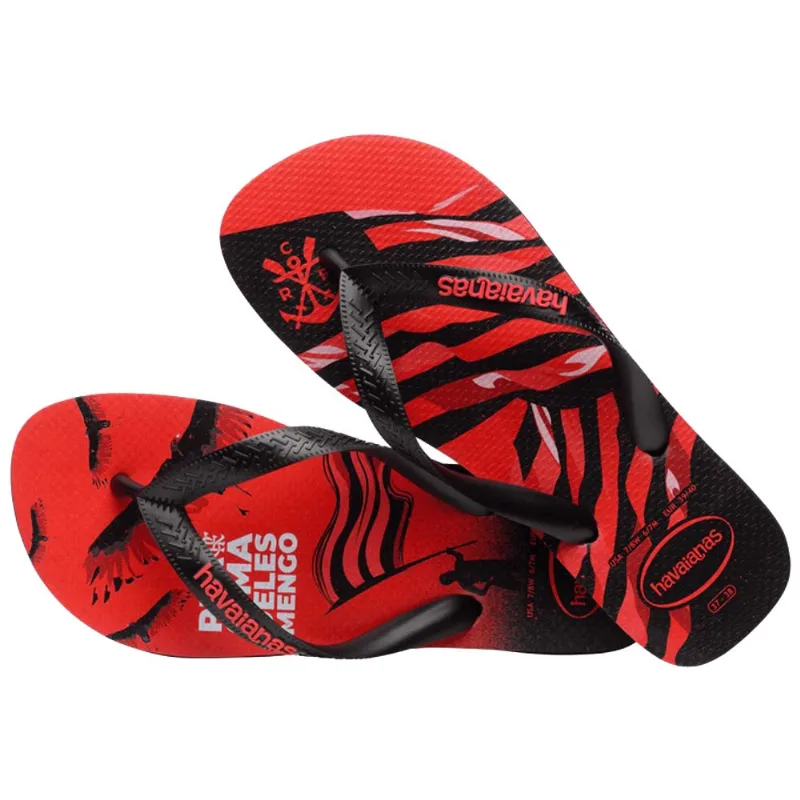 Chinelo Havaianas Flamengo Top Times Preto 45/46