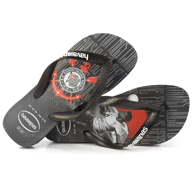 Chinelo Masculino Havaianas Corinthians Preto 4148305 AD 39/40