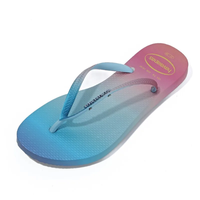 Ojota Havaiana slim gradient sunset talle 38 blanco