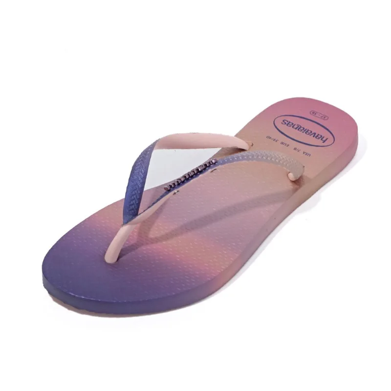 Ojota Havaiana slim gradient sunset talle 38 rosa