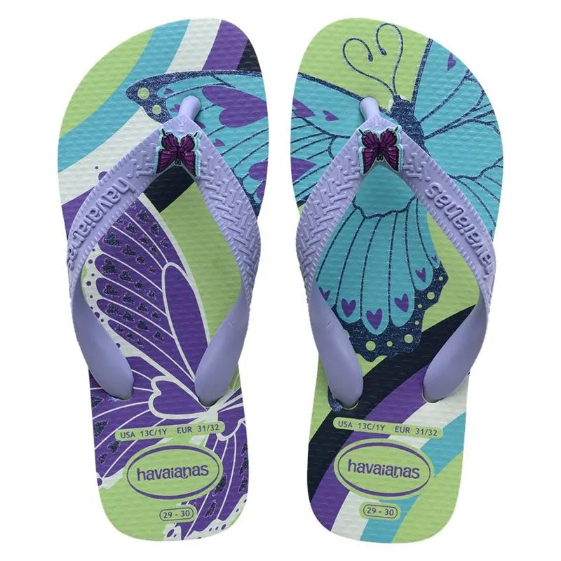 Chinelo Infantil Havaianas Kids Fantasy Citronela e Brisa Lilás 29/30