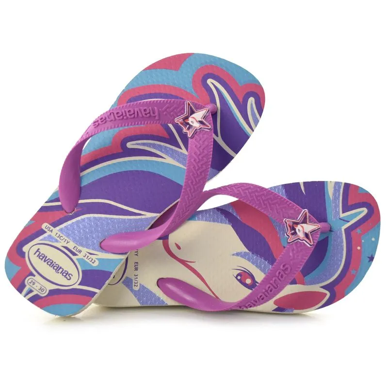 Chinelo Infantil Havaianas Fantasy Roxo 4103405 27/28