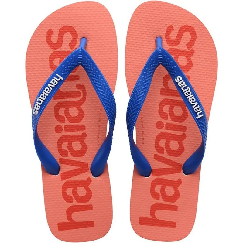 Chinelo Infantil Havaianas Kids Logomania2 29/30 / BRANCO/SALMAO
