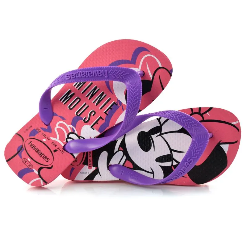 Chinelo Infantil Havaianas Top Disney Rosa 4139412 INF 31/32