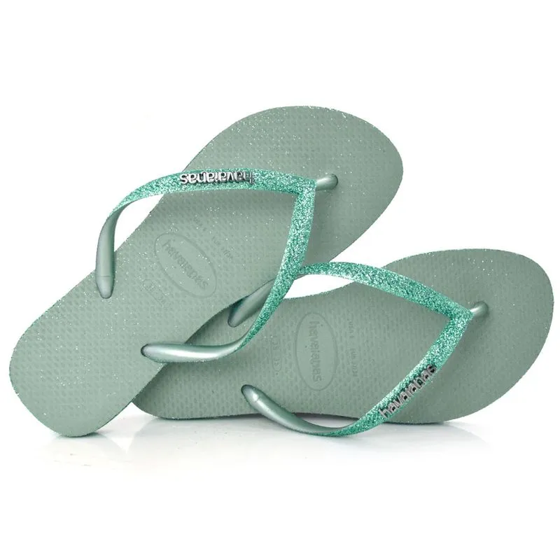 Chinelo Havainas Slim Sparkle Verde 4146937 35/36