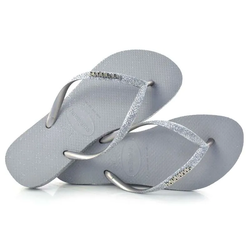 Chinelo Havainas Slim Sparkle Cinza 4146937 41/42
