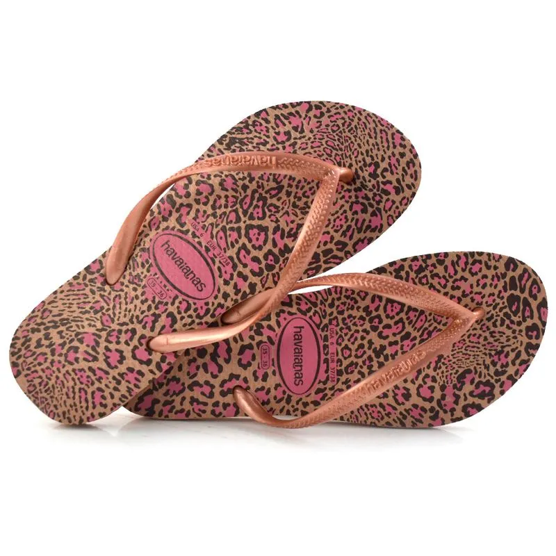 Chinelo Havaianas Slim Animals Amarelo 4103352 37/38