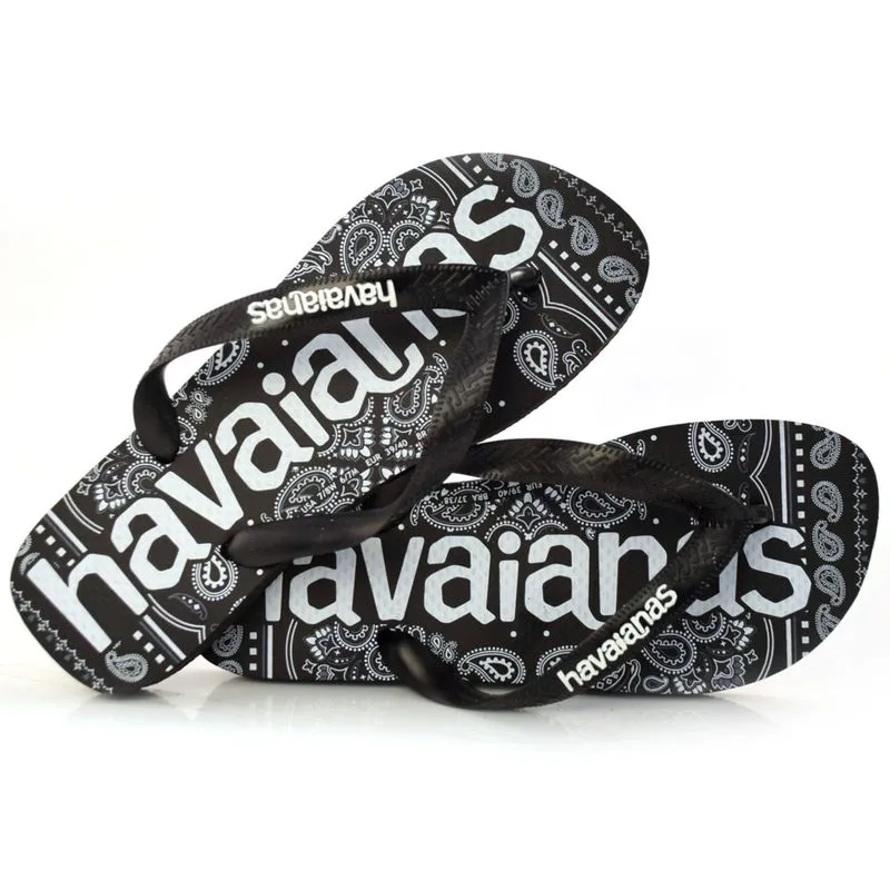 Chinelo Masculino Havaianas T.Logomania Preto 4148449 37/38