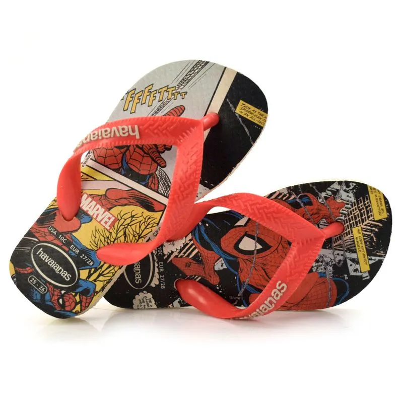 Chinelo Infantil Havaianas Marvel Creme 4147012 INF 31/32
