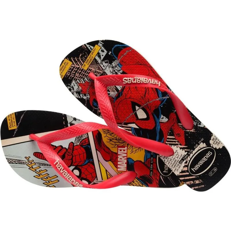 Chinelo havaianas licenciado marvel classics 37/8 bege palh