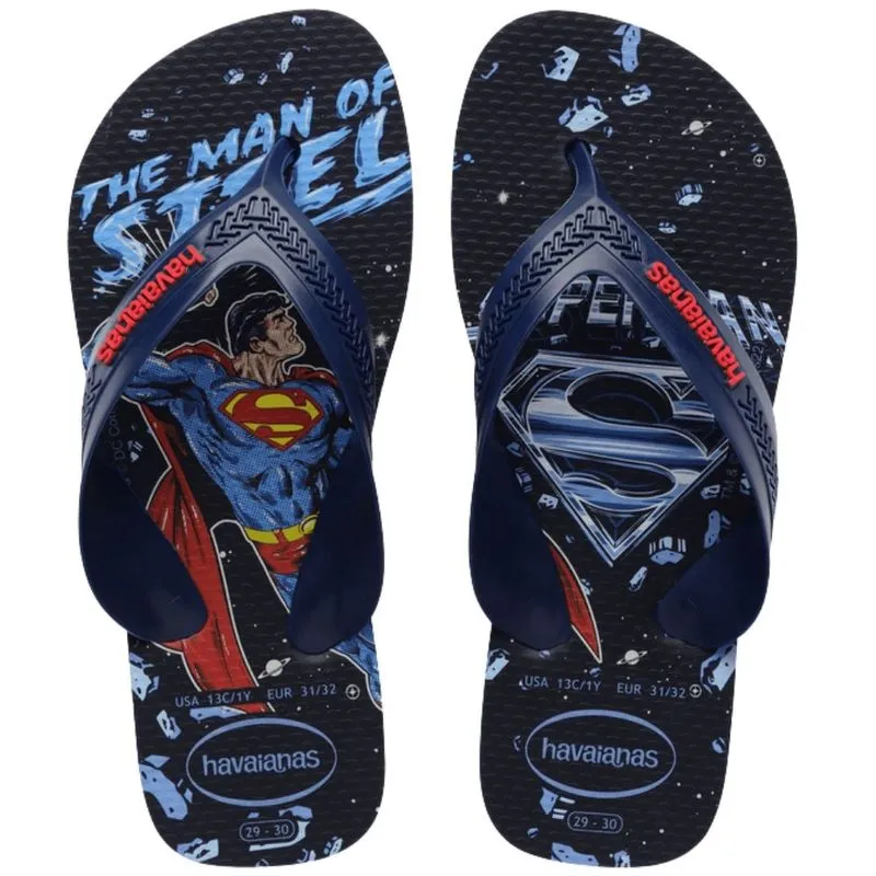 Sandália Havaianas Kids Max Hérois Marinho/Vermelho Rubi 25/26