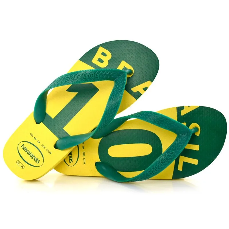 Chinelo Havaianas Brasil 10 Amarelo 4148607 45/46