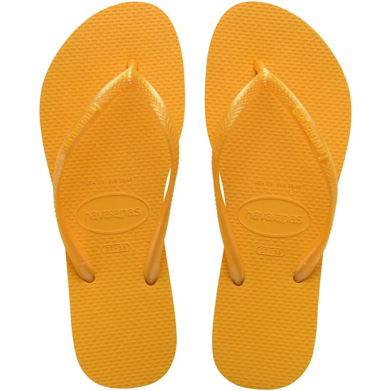 Chinelo Havaianas Slim Amarelo Pop / 37/38 - Havaianas