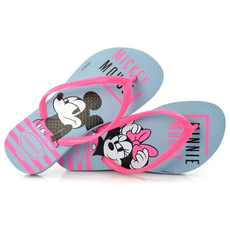 Chinelo Havaianas Kids Slim Disney Azul 4141203 INF 27/28