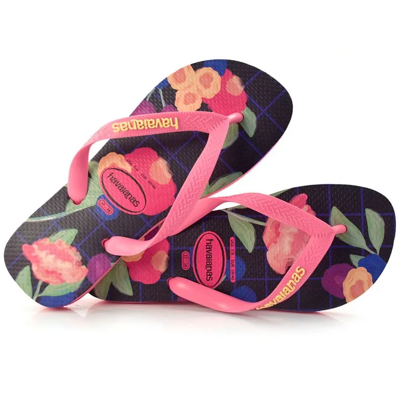 Chinelo Feminino Havaianas Top Floral Rosa 4148271 35/36