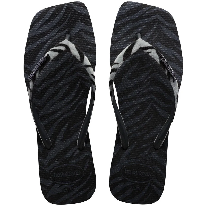 Chinelo Havaianas Slim Square Velvet Preto / 35/36