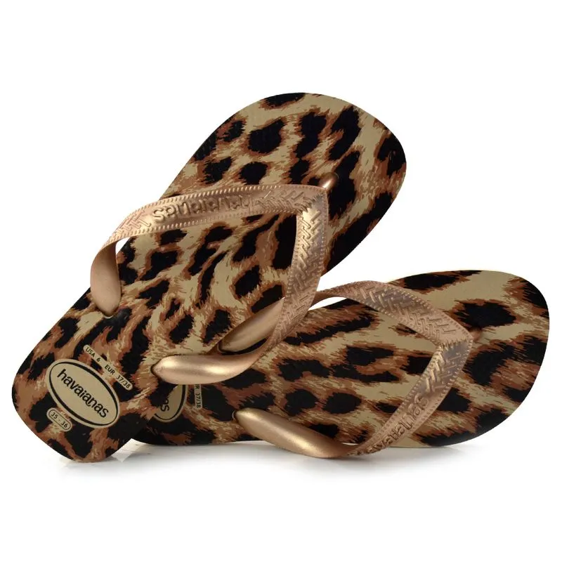 Chinelo Havaianas Top Animal Creme 4132920 33/34