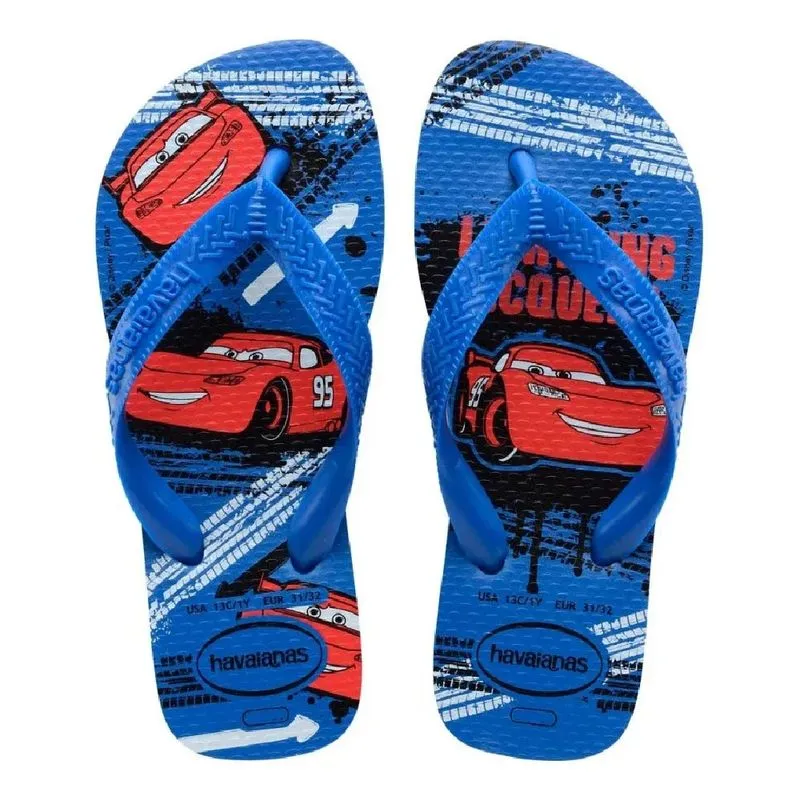 Chinelo Havaianas Kids Cars Azul Estrela 31/32 Havaianas Kids Cars Azul Estrela/Azul 31/32 D