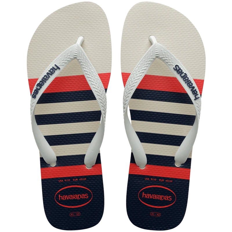 Chinelo Havaianas Top Nautical Branco / 23/24