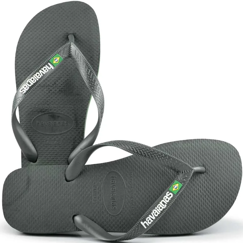 Chinelo Havaianas Feminino 25/26 BRASIL LOGO 5983 VERDE OLIVE/VRD 39/40