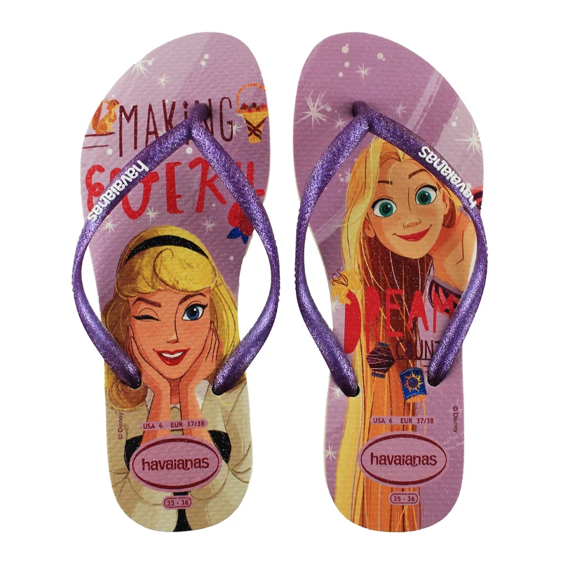 Havaianas Slim Princess Unisex Purple Flip-Flops 35/36