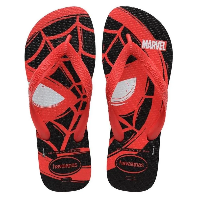 SAND.HAV.TOP.MARVEL LOGOMANIA PRETO/VERMELHO RUBI 39/0