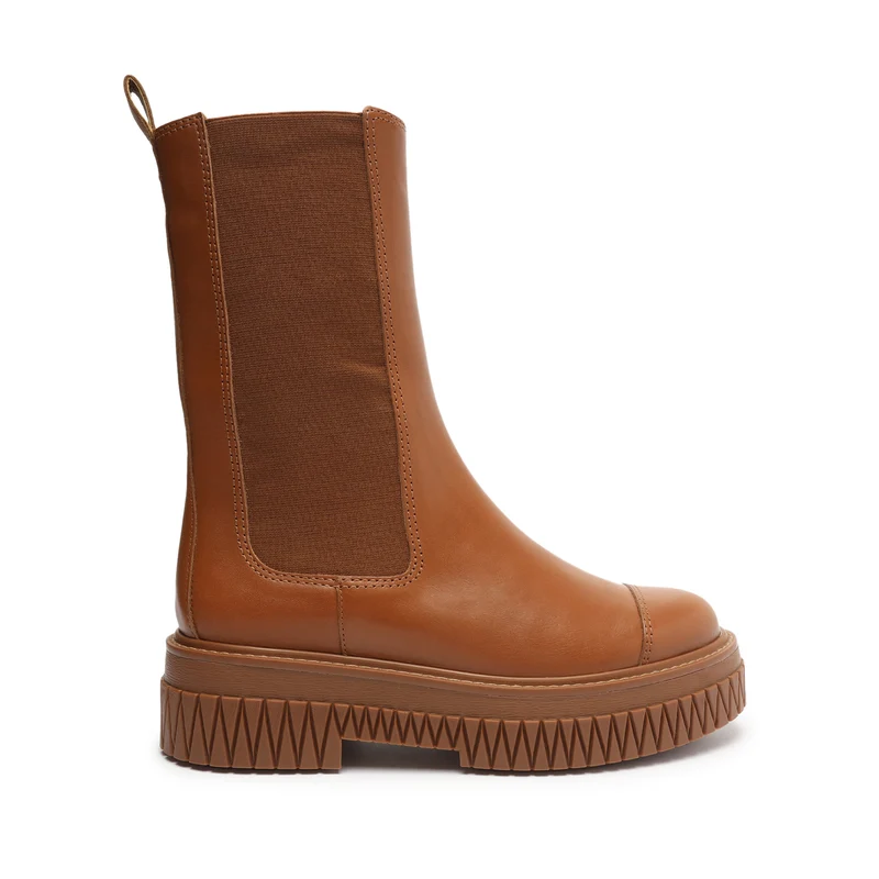 Chelsee Bootie 7 / Deep Beige / Faux Leather