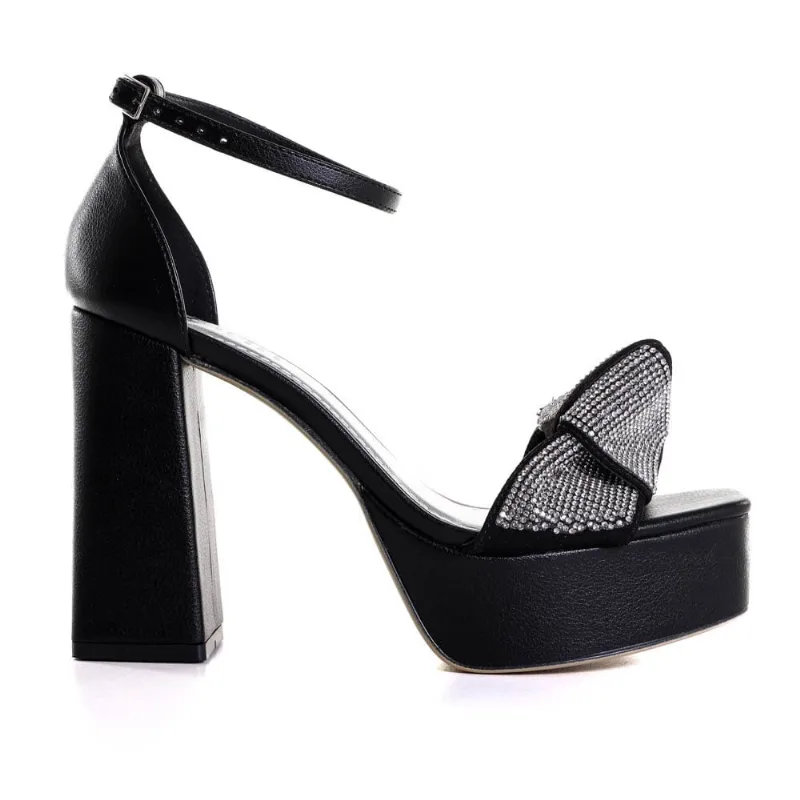Sandália Feminina Zariff Com Strass 216170978 38 / Preto