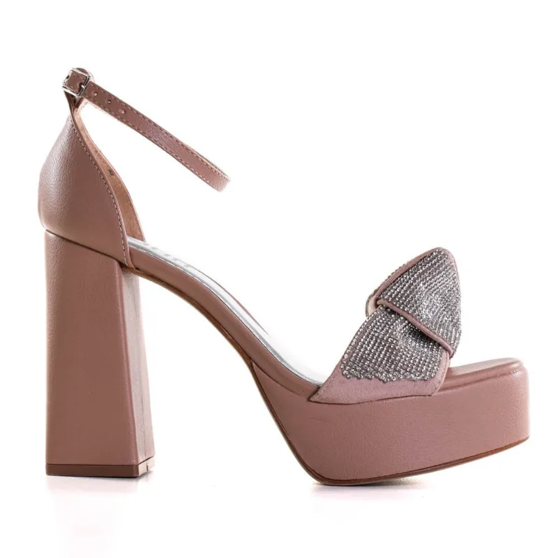 Sandália Feminina Zariff Com Strass 216170978 34 / Nude
