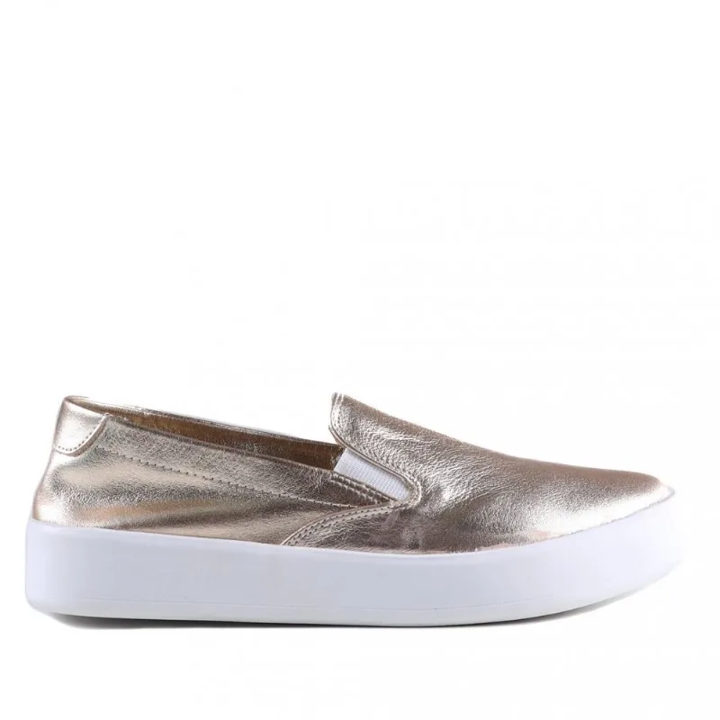 Tênis Confortável Zariff Feminino Slip On 194671764 38 / Ouro