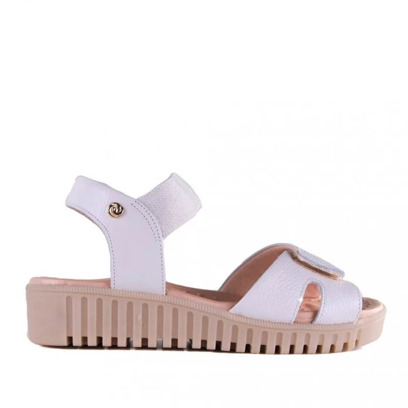 Sandália Rasteira Feminina Lia Line Comfort 234571813 34 / Branco