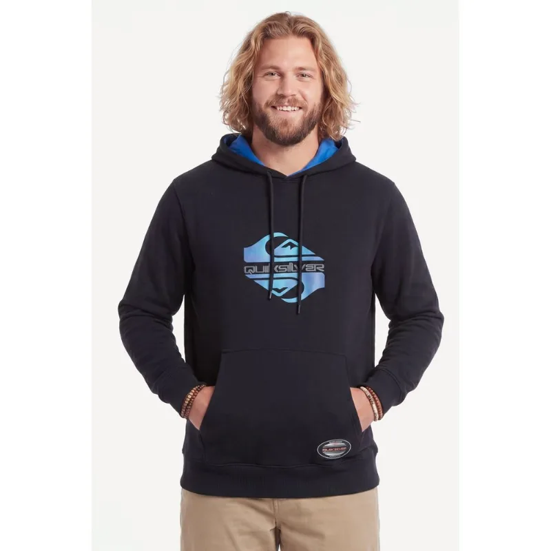 Moletom Quiksilver Fech Soft Hologram Ps Preto - G2