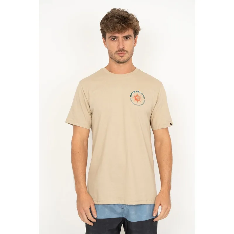 Camiseta Quiksilver M/C High Solar Power I Areia -Areia-P