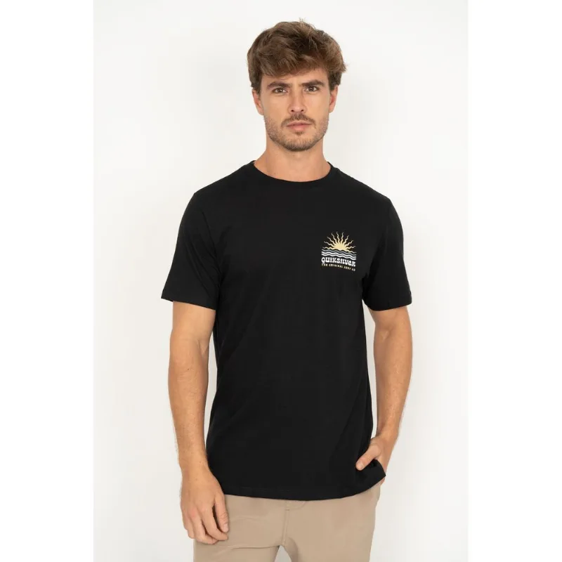 Camiseta Quiksilver M/C High Waves I Preto -Preto-M